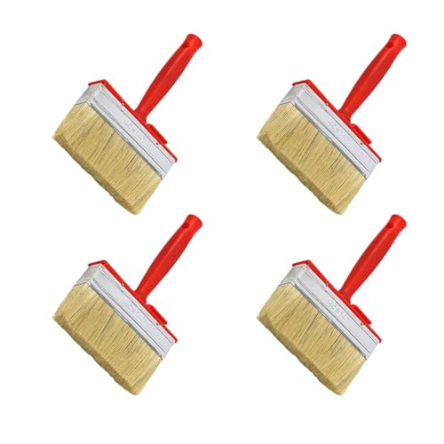 4-teiliges praktisches Naturborsten-Farbapplikator-Set, ideal für Lösungsmittelbeschichtungen, Lack, Holz, Öl an Wänden und Terrassen, Lösungsmittel-Pinsel 4-teiliges praktisches Naturborsten-Farbapplikator-Set, ideal für Lösungsmittelbeschichtungen, Lack, Holz, Öl an Wänden und Terrassen, Lösungsmittel-Pinsel von YiNLuax