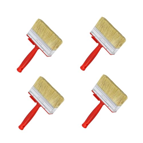4-teiliges praktisches Naturborsten-Farbapplikator-Set, ideal für Lösungsmittelbeschichtungen, Lack, Holz, Öl an Wänden und Terrassen, Lösungsmittel-Pinsel 4-teiliges praktisches Naturborsten-Farbapplikator-Set, ideal für Lösungsmittelbeschichtungen, Lack, Holz, Öl an Wänden und Terrassen, Lösungsmittel-Pinsel von YiNLuax