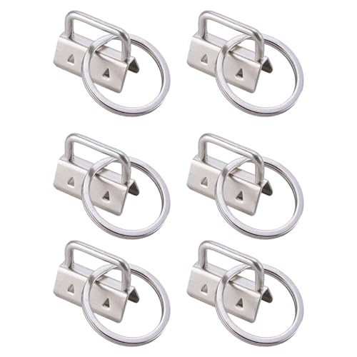 6 x vielseitige Federringe, runder Anhänger, Schlüsselanhänger, kreative Zincs-Legierungen, Schlüsselanhänger, geeignet für Schmuck, Basteln, Mehrzweck-Steckverbinder 6 x vielseitige Federringe, runder Anhänger, Schlüsselanhänger, kreative Zincs-Legierungen, Schlüsselanhänger, geeignet für Schmuck, Basteln, Mehrzweck-Steckverbinder von YiNLuax