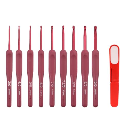 9pcs Weicher Gummihandle Aluminiumhäkchen Hakenset 2 0 Mm Bis 6 0 Mm Für Anfänger Inklusive Aufbewahrungsbeutel Und Schere Für Erwachsene Häkeln Hakenhandwerk 9pcs Weicher Gummihandle Aluminiumhäkchen Hakenset 2 0 Mm Bis 6 0 Mm Für Anfänger Inklusive Aufbewahrungsbeutel Und Schere Für Erwachsene Häkeln Hakenhandwerk von YiNLuax