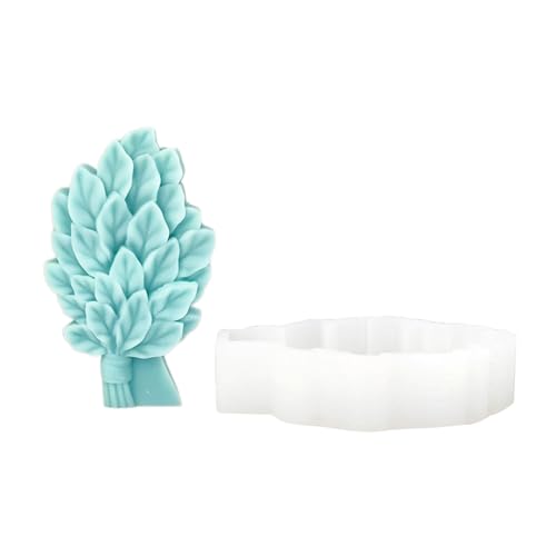 Blatt Bouquet Silikonkerzenform Handgefertigtes Gips Seifenform DIYS Duft Kerzenherstellung Harzform Eigenheimdekorationen von YiNLuax