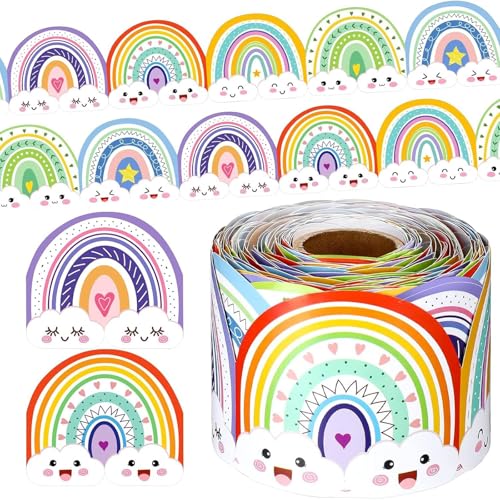 Bunte Bleistiftmuster Grenzverkleidung Wandaufkleber Bulletin Brettverkleidung 32 8ft Für Klassenzimmer Kabine Tafel Tafel Tafelkleber Aufkleber von YiNLuax