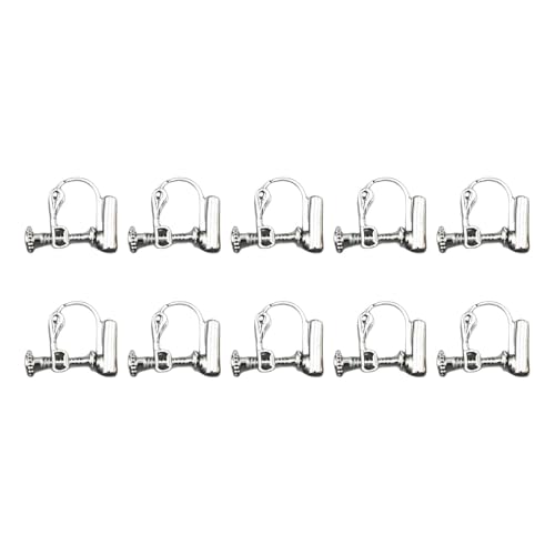 Einfach Verstellbarer Ohrclip Adapter Mit Silber Finish Für Mehrere Schmuckstile Ohrring Adapterzubehör von YiNLuax