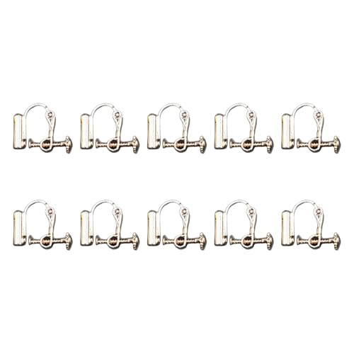 Einfach Verstellbarer Ohrclip Adapter Mit Silber Finish Für Mehrere Schmuckstile Ohrring Adapterzubehör von YiNLuax