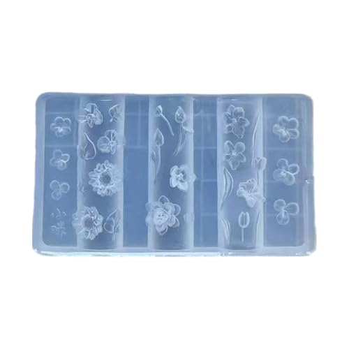Flexible Silikonform Für Nägel Kunst Mit Schmetterlings Und Blumendesigns Accessoire Für Praktische Geprägte Muster Silikondekoration von YiNLuax