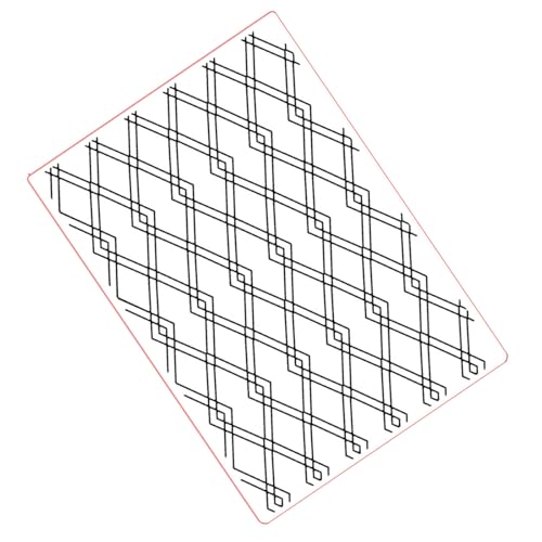 Gitter Hintergrund Präge Ordner Einfach Zu Verwendende Kunststoff Präge Werkzeug Für Kunstprojekte Für Heimschule Schablone Grid Hintergrundordner Handwerksbereitschaft von YiNLuax