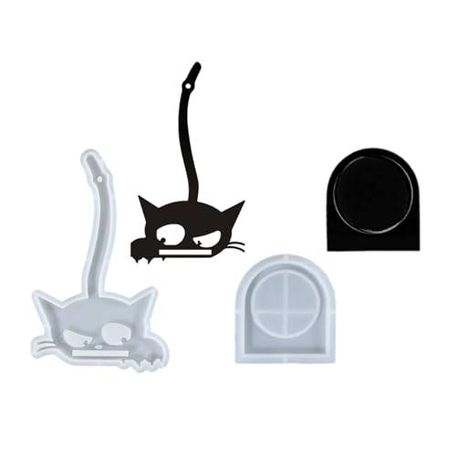 Harzform Für Handwerk Von Katzen In Form Eines Kerzenhalters Silikon Dekorative Wandkunstdekoration Schimmelpeant Lieferungen von YiNLuax