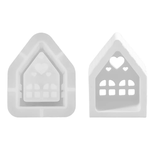 Love House Silicon Teelight Stand Formen Für Kerzenständer Teelichthalter Epoxidharz Silikonformen Für Die Heimdekoration von YiNLuax