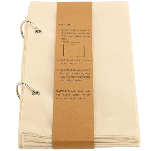 Mehrzweck Wäsche Stoff Skizzebuch Falten Stoff Notebook Art Journaling Book Zum Zeichnen Und Nähen Kunsthandwerk Leinen Zeichnungsbuch Für Professionelle Künstler von YiNLuax