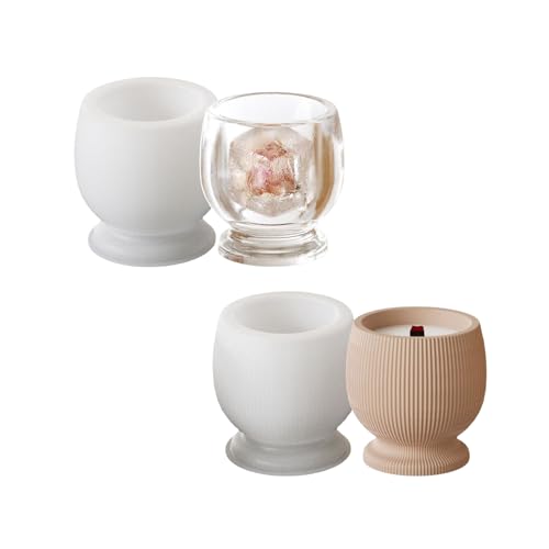 Multiple Size Goblet Sturdy Silicon Schimmelpilz Set Tragbares Zubehör Für Bastelmittelzubehör Kerzenherstellung Gips Basteln von YiNLuax