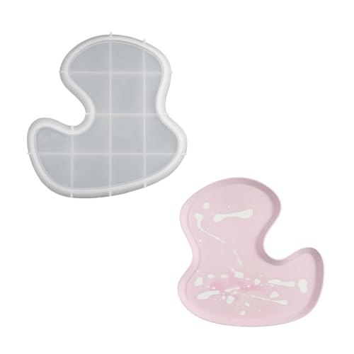 Ofenfeste Silikonform, schöne L-förmige Schale, Gips, Epoxidharz, Aufbewahrungsschale, Geschirr, Werkzeug von YiNLuax