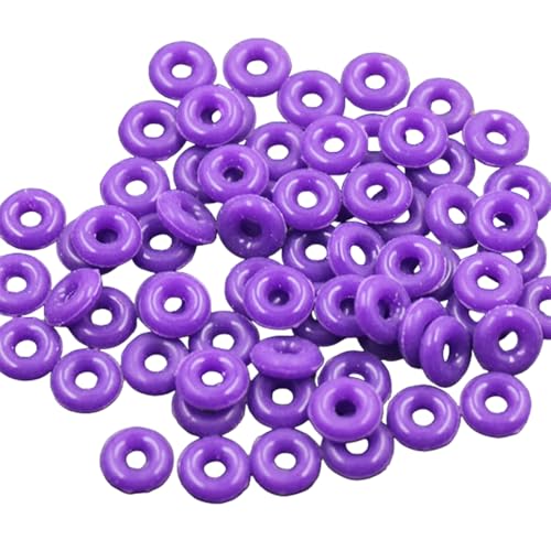 Packung 100 Stopper Ringe Silikon Abstandshalterringe Schmuck Machen Zubehör Easy Fadenringe Handgefertigte Zubehör Packung 100 Stopper Ringe Silikon Abstandshalterringe Schmuck Machen Zubehör Easy Fadenringe Handgefertigte Zubehör von YiNLuax