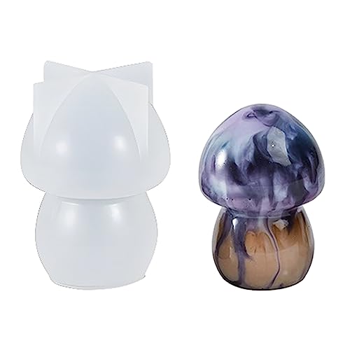 Pilzharz-Formen, 3D-Pilz-Silikonformen, Pilzform für Epoxidharzguss, Heimdekoration, DIY, Seifenherstellung von YiNLuax