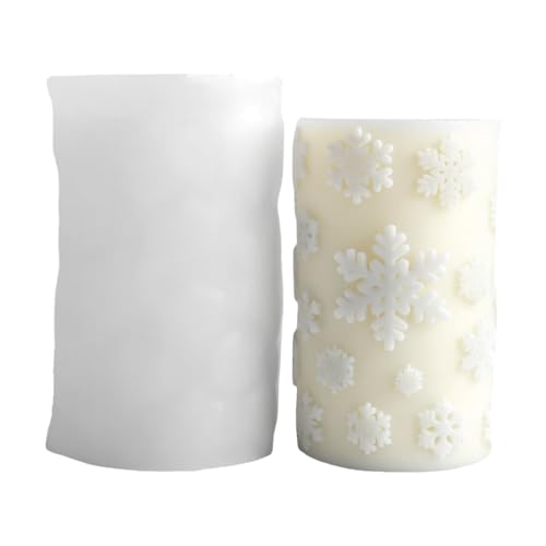 Schneeflocke Zylinder Silikonformen Weihnachtskerzenform Epoxidharz Schimmelpilze Handwerksgussform Formen Schimmel Schneeflocke Zylinder Silikonformen Weihnachtskerzenform Epoxidharz Schimmelpilze Handwerksgussform Formen Schimmel von YiNLuax