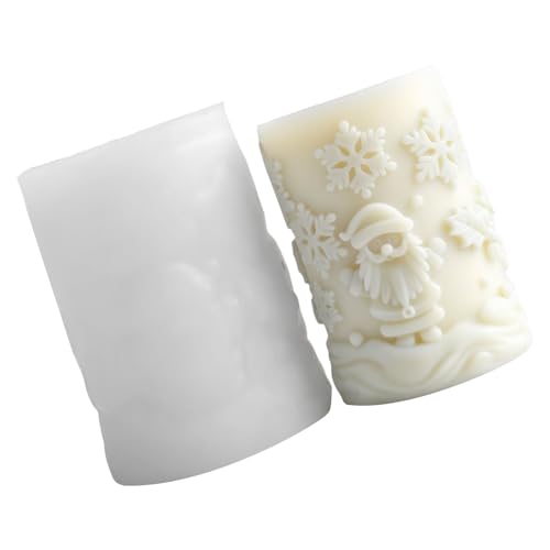 Schneeflocke Zylinder Silikonformen Weihnachtskerzenform Epoxidharz Schimmelpilze Handwerksgussform Formen Schimmel Schneeflocke Zylinder Silikonformen Weihnachtskerzenform Epoxidharz Schimmelpilze Handwerksgussform Formen Schimmel von YiNLuax