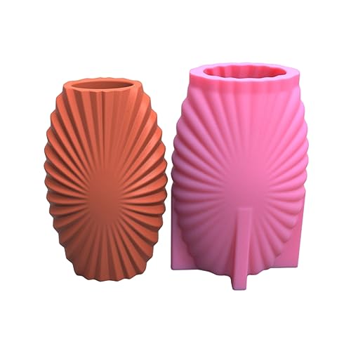 Silikonform für Sukkulenten, Beton, Blumentopf, Vase, Gips, Zement, Ton, 3D-Streifen von YiNLuax