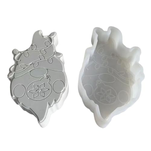 Weihnachtsmann-Silikonformen für Auto, Epoxidharz, Gips, Ornamente, Backformen, Bastelbedarf von YiNLuax
