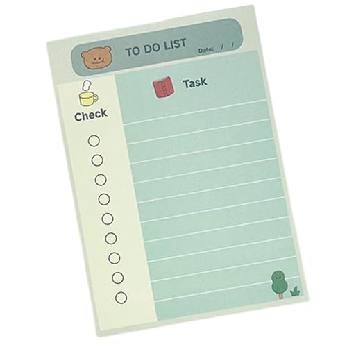 YiNLuax 100 Blatt Hasen Haftnotizen A 6 Tagesplan Haftnotizen Lovely Animal Memo Pad Wochenplan Schule Büro von YiNLuax