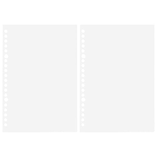 YiNLuax 2 Blatt/B5 Notizbuch-Seitenbinder, Bonbonfarben, PP, lose Blätter, 26 x 20 Löcher, Trennwand von YiNLuax