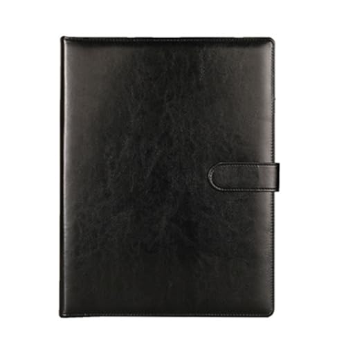 YiNLuax Leder Konferenzmappe mit Schreibblock Magnetverschluss Klemmbrettmappe Dokumentenmappe mit Kartenhaltern Stift von YiNLuax