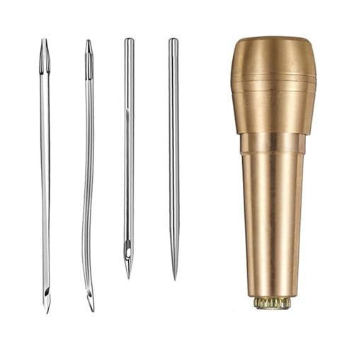 YiNLuax Ledernähen AFL Werkzeug Mit Grifflederwerkwerkzeug Gebogene/gerade Hakennadel Awl Für Lederdicke Leinwand Stoff Handgefertigtes Handgefertigter Set YiNLuax Ledernähen AFL Werkzeug Mit Grifflederwerkwerkzeug Gebogene/gerade Hakennadel Awl Für Lederdicke Leinwand Stoff Handgefertigtes Handgefertigter Set von YiNLuax