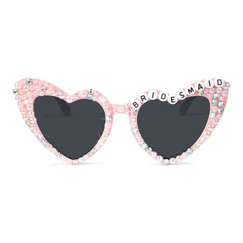 YiNLuax Lustige Partybrille Herzform Sonnenbrille Damen Geburtstag Party Supplies Photo Booth Kostüm Requisiten Lustige Brille Lustige Dreißigste Geburtstag Gag Brille von YiNLuax