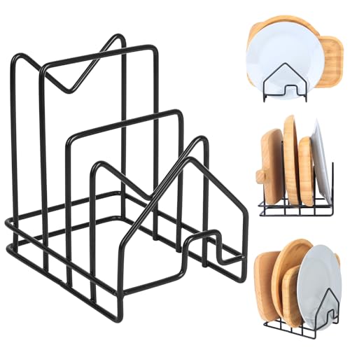Schneidebrett Halterung, Topfdeckelhalter Schublade, Topfpfannendeckel Halter, Topfhalter Pfannenhalter,Topfdeckel Halterung, Schneidebretthalter Tellerständer für Küchenschrank Topfdeckel Organizer Schneidebrett Halterung, Topfdeckelhalter Schublade, Topfpfannendeckel Halter, Topfhalter Pfannenhalter,Topfdeckel Halterung, Schneidebretthalter Tellerständer für Küchenschrank Topfdeckel Organizer von YiPHomn