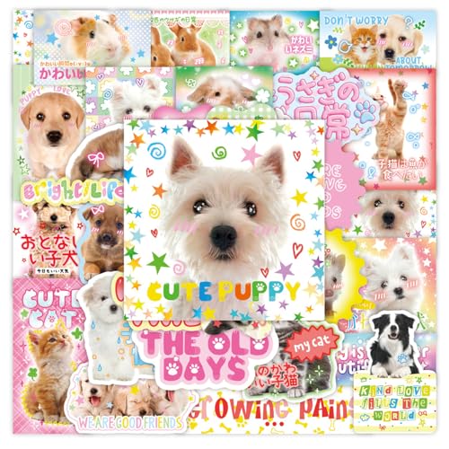 40COUNTS Animal Sticker Ästhetischer Aufkleber Für Scrapbooking Notebook Wasserflasche Telefon Hülle Skateboard Gitarrenpackung 40COUNTS Animal Sticker Ästhetischer Aufkleber Für Scrapbooking Notebook Wasserflasche Telefon Hülle Skateboard Gitarrenpackung von YiQinzcxg