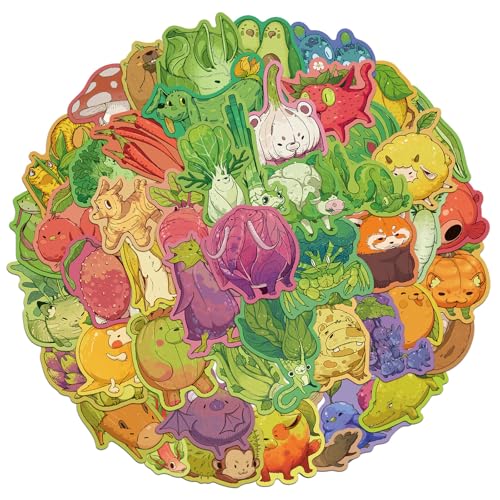 50pcs Obst Aufkleber Ästhetischer Aufkleber Für Laptop Sammelalbum Telefonhülle Skateboard Kinder Belohnungsaufkleber von YiQinzcxg