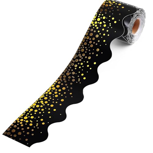 59 Fuß Gold Folie Dotted Border Trim Für Bulletin Board Notizen Board Klassenzimmer Chalkboard Decoration Bulletin Board Grenze von YiQinzcxg