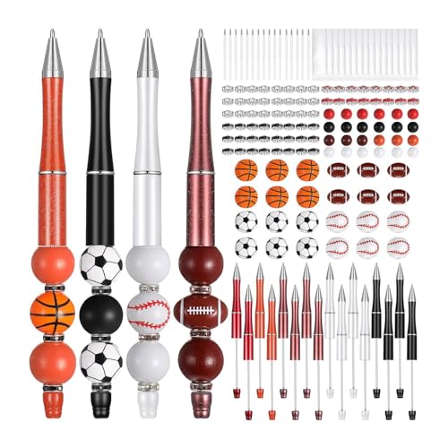 Beadable Kugelschreiber, Perlen-Rollerball, Kunststoff, DIY-Stifte, Perlenstifte, Geschenk für Kinder, Studenten, Büro, Schule, Zubehör, Perlenstift-Set, Griffstift Beadable Kugelschreiber, Perlen-Rollerball, Kunststoff, DIY-Stifte, Perlenstifte, Geschenk für Kinder, Studenten, Büro, Schule, Zubehör, Perlenstift-Set, Griffstift von YiQinzcxg