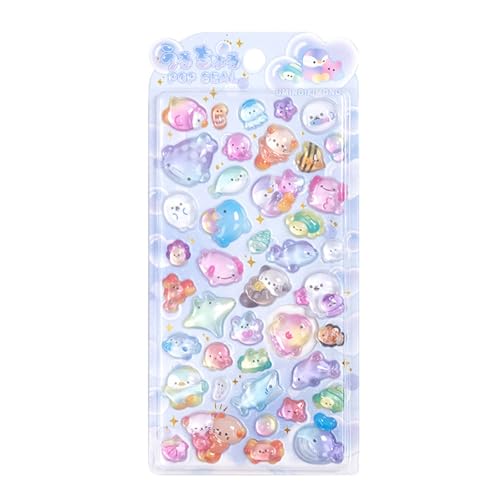 Cartoon Harz Aufkleber Scrapbooking Sticker 3D Animal Sticker Kinder Motivationsaufkleber Für Lehrer Kinder Belohnung von YiQinzcxg