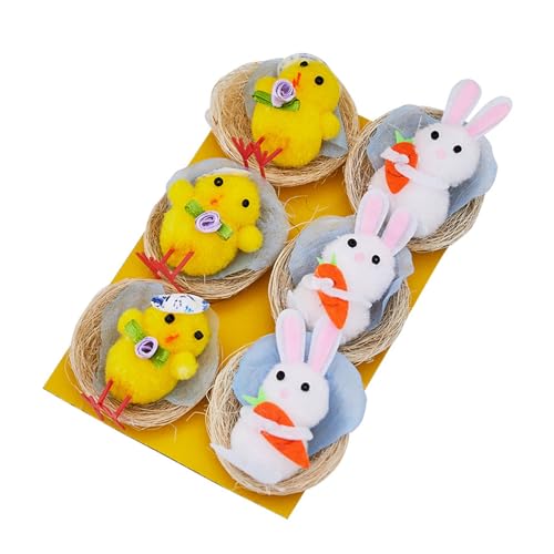 Kaninchen/kleine Gelbe Küken Plüschtier Bauernhäuser Dekorationen Kaninchen/Küken Tischdekoration Osterdekorationen Kaninchen/kleine Gelbe Küken Plüschtier Bauernhäuser Dekorationen Kaninchen/Küken Tischdekoration Osterdekorationen von YiQinzcxg