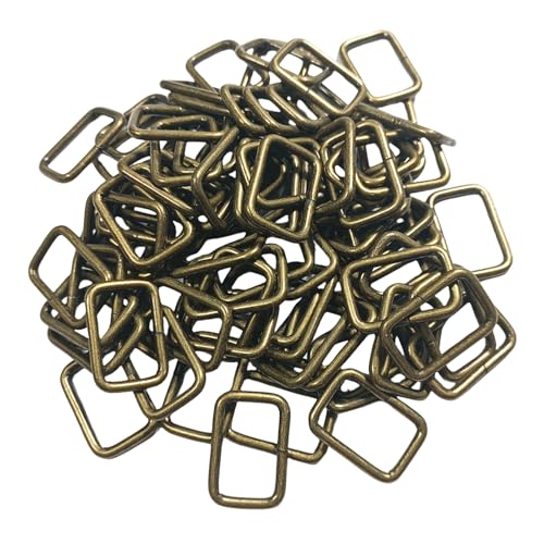 YiQinzcxg 100 Stück Metall Rechteckringe 20 Mm 25 Mm 32 Mm 38 Mm Gurtbandringe Für Gurtband Haustierhalsband Handtaschengurt Taschenherstellung von YiQinzcxg