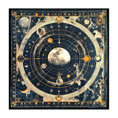 YiQinzcxg Divinations Tischdecke Moon Planet Astrologie Tarotkarte Tischdecke Altars Stoff Göttlichkeit Brettspiel Accessoire YiQinzcxg Divinations Tischdecke Moon Planet Astrologie Tarotkarte Tischdecke Altars Stoff Göttlichkeit Brettspiel Accessoire von YiQinzcxg