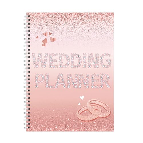 YiQinzcxg Hochzeitsvorbereitungsaufnahme Buch Braut Hochzeitsplanung Notizbuch Für Brautjungfern Und Familienmitglied Um Alle Ereignisse Zu Verfolgen von YiQinzcxg