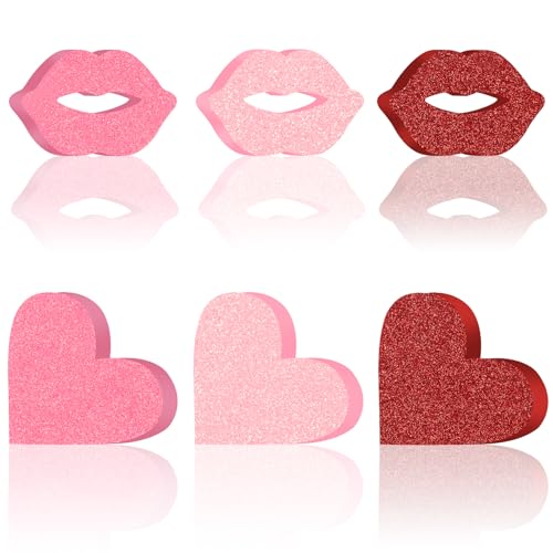 6 Stück Rot Valentinstag Dekoration Herz Deko aus Holz Valentinstag Rote Lippen Herz Dekorationen für Valentinstag Party Hochzeit Geburtstag Party Tischdeko 6 Stück Rot Valentinstag Dekoration Herz Deko aus Holz Valentinstag Rote Lippen Herz Dekorationen für Valentinstag Party Hochzeit Geburtstag Party Tischdeko von YiYa