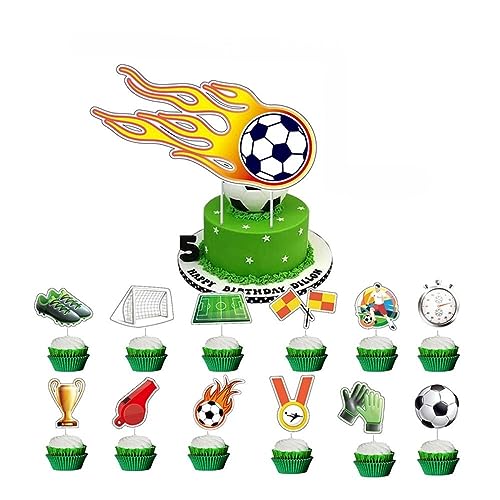 13 Stück Fußball Cupcake Toppers Fußball Kuchen Dekoration Sport Cupcake Picks Tortendeko für Fußball Sport Party Deko Baby Shower Kinder Jungen Geburtstag Mitgebsel 13 Stück Fußball Cupcake Toppers Fußball Kuchen Dekoration Sport Cupcake Picks Tortendeko für Fußball Sport Party Deko Baby Shower Kinder Jungen Geburtstag Mitgebsel von YiYaO