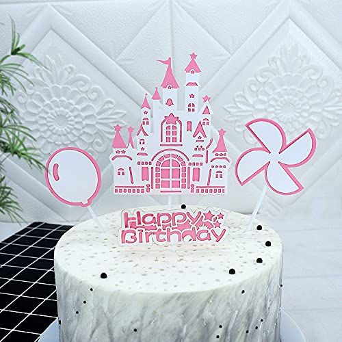 Geburtstagstorte dekorieren Kuchendeckel Kuchen dekorieren Backen Plug-in Schloss Rosa Windmühle Ballon Romantische Prinz Prinzessin Party Kuchen Einsatzkarte Geburtstagstorte dekorieren Kuchendeckel Kuchen dekorieren Backen Plug-in Schloss Rosa Windmühle Ballon Romantische Prinz Prinzessin Party Kuchen Einsatzkarte von YiYaO