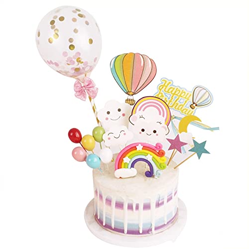 Kuchendeko,Cake-Topper,Tortendeko Geburtstag Haarball Luftballons Wolken Kuchen Topper Geburtstag Tortendekoration für Kinder Mädchen Junge Frauen Geburtstag Kuchen Hochzeit andere Party Kuchendeko,Cake-Topper,Tortendeko Geburtstag Haarball Luftballons Wolken Kuchen Topper Geburtstag Tortendekoration für Kinder Mädchen Junge Frauen Geburtstag Kuchen Hochzeit andere Party von YiYaO