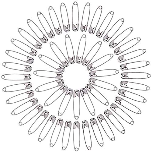 Sicherheitsnadel,Baby Sicherheitsnadel Silberne Sicherheitsnadel, 200-teilige Sicherheitsnadeln, 38 mm, Nickel-Finish Sicherheitsnadel,Baby Sicherheitsnadel Silberne Sicherheitsnadel, 200-teilige Sicherheitsnadeln, 38 mm, Nickel-Finish von YiYaO