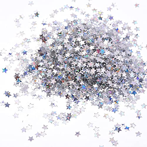 Stern Pailletten,Konfetti Pailletten 100 Gramm Sterne Konfetti Glitter Star Pailletten für Kunsthandwerk DIY Nail Art und Party Dekoration von YiYaO