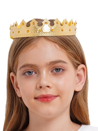 YiZYiF Rhinestones Gold King Prince Costume Crown Für Geburtstag Halloween Party Zubehör Typ E Einheitsgröße YiZYiF Rhinestones Gold King Prince Costume Crown Für Geburtstag Halloween Party Zubehör Typ E Einheitsgröße von YiZYiF