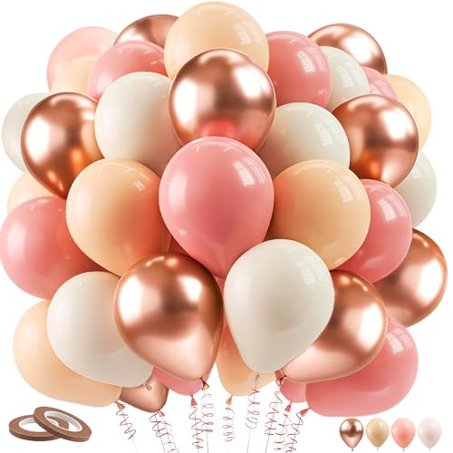 Luftballons Rosa Rosegold, YianHien 60 Stück 12 Zoll Latex Metallic Rosa Roségold Luftballons Set für Frau und Mädchen Geburtstag Hochzeit Babyparty Verlobung Jubiläum Taufe Graduierung Party Deko Luftballons Rosa Rosegold, YianHien 60 Stück 12 Zoll Latex Metallic Rosa Roségold Luftballons Set für Frau und Mädchen Geburtstag Hochzeit Babyparty Verlobung Jubiläum Taufe Graduierung Party Deko von YianHien