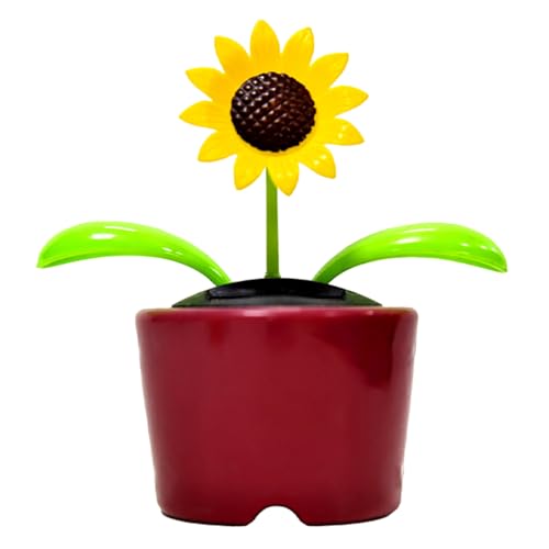 Yianyal Solar-Spielzeug für Fenster, solarbetriebene schwingende Blumen-Auto-Figuren, wetterbeständige Outdoor-Dekoration, lustiges Auto-Innenzubehör, Tischdekoration für Wohnzimmer, Schlafzimmer Yianyal Solar-Spielzeug für Fenster, solarbetriebene schwingende Blumen-Auto-Figuren, wetterbeständige Outdoor-Dekoration, lustiges Auto-Innenzubehör, Tischdekoration für Wohnzimmer, Schlafzimmer von Yianyal