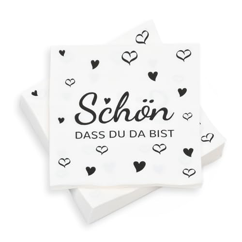 100 Stück Servietten Geburtstag Servietten Schön Dass Du Da Bist Party Deko Servietten Geburtstag & Weihnachten,33 X 33 cm 100 Stück Servietten Geburtstag Servietten Schön Dass Du Da Bist Party Deko Servietten Geburtstag & Weihnachten,33 X 33 cm von Yibat