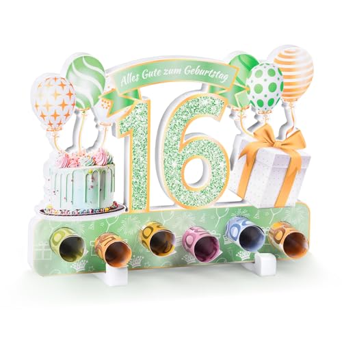 Geldgeschenke Verpackung 16 Geburtstag Mädchen 16 Geburtstag Junge, Deko 16 Geburtstag Mädchen Grünes Gold Deko, Geldgeschenke Alles Gute zum 16. Geburtstag, für Tischdeko Geburtstag Geschenk Geldgeschenke Verpackung 16 Geburtstag Mädchen 16 Geburtstag Junge, Deko 16 Geburtstag Mädchen Grünes Gold Deko, Geldgeschenke Alles Gute zum 16. Geburtstag, für Tischdeko Geburtstag Geschenk von Yibat