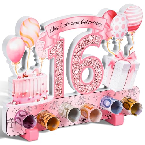 Yibat 16. Geburtstag Mädchen Geldgeschenke Verpackung, Roségold Deko, Festlich, 3 Stück, Geburtstag von Yibat