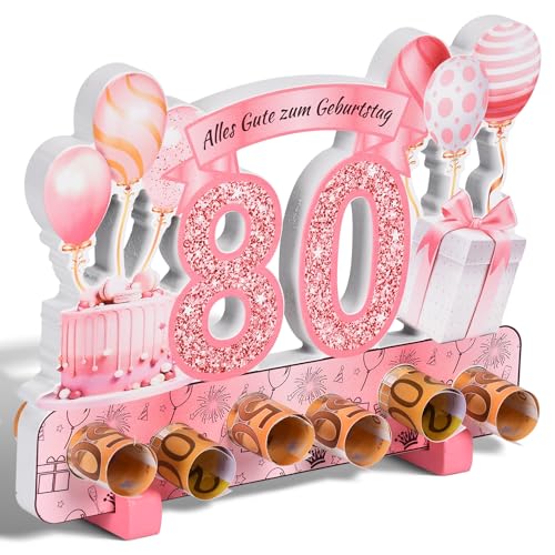 Yibat Geschenk 80 Geburtstag Frau, 80 Geburtstag Deko, 80 geburtstag geschenke frauen Roségold Deko, Deko 80 Gburtstag Frau, Geldgeschenke Alles Gute zum 80 Geburtstag, Geldgeschenke Verpackung Yibat Geschenk 80 Geburtstag Frau, 80 Geburtstag Deko, 80 geburtstag geschenke frauen Roségold Deko, Deko 80 Gburtstag Frau, Geldgeschenke Alles Gute zum 80 Geburtstag, Geldgeschenke Verpackung von Yibat