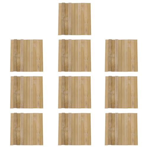 Yibuy Bambusstreifen, 10,2 cm Länge x 1 cm Breite, für Bastelprojekte, 100 Stück von Yibuy
